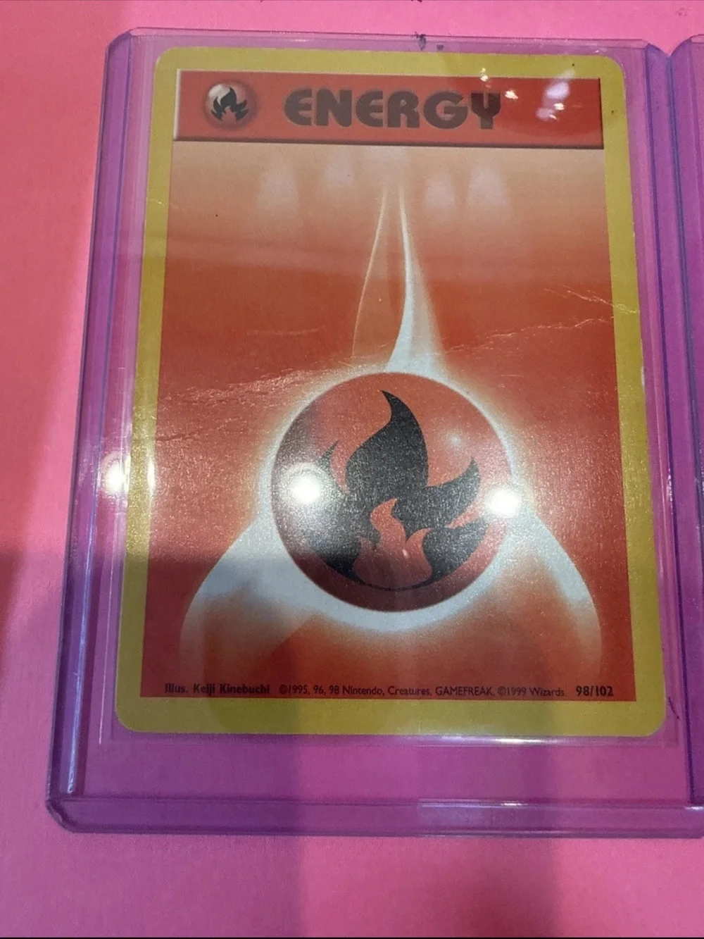 Fire Energy 098/102 Base Set Regular set of 2